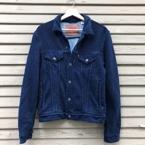 Levi's Trucker Jacket in Navy French Terry